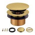 Kingston Brass TipToe Tub Drain Conversion Kit, Brushed Brass KBU2007